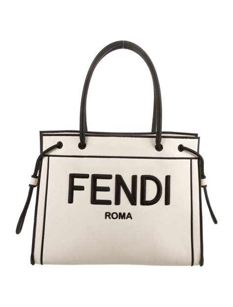 fendi roma canvas tote